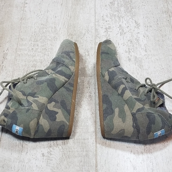 Toms Wedges Ankle Boot Size 5 in Camo - Picture 5 of 10